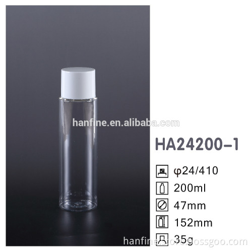 Manufacturer Straight Round Plastic PET Bottles With Screw Cap